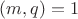 $(m,q)=1$