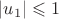 $|u_1|\leqslant1$