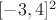 $[-3,4]^2$