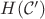 $H(\mathcal{C}')$