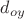 $d_{oy}$