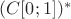 $(C[0;1])^{*}$