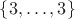 $\{3,\ldots,3\}$