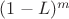 $(1-L)^m$