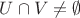 $U \cap V \neq \emptyset$