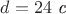 $d=24\text{ \textit{с}}$