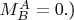 $M^A_B=0.$)