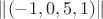 $\|(-1,0,5,1)\|$