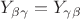 $Y_{\beta\gamma}=Y_{\gamma\beta}$