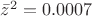 $\bar{z}^2=0.0007$
