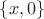 $\{x, 0\}$