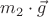 $m_2 \cdot \vec{g}$
