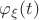 $\varphi_\xi(t)$