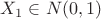 $X_1\in N(0,1)$