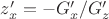 $z'_x=-{G'_x}/{G'_z}$
