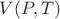 $V(P,T)$