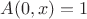$A(0, x) = 1$