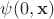 $\psi(0,{\bf x})$