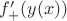 $f_+'(y(x))$