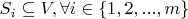 $S_i\subseteq V,\forall i\in \{1,2,...,m\}$