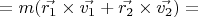 $ = m(\vec{r_1}\times\vec{v_1} + \vec{r_2}\times\vec{v_2}) = $