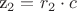 z_2=r_2 \cdot c z_2=r_2 \cdot c