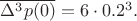 $\overline{\Delta^3 p(0)}=6\cdot0.2^3.$ $\overline{\Delta^3 p(0)}=6\cdot0.2^3.$