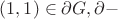 $(1,1)\in \partial G, \partial-$