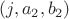 $(j,a_2,b_2)$