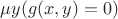 $\mu y(g(x,y) = 0)$