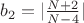 $b_2=|\frac{N+2}{N-4}|$