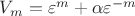 $V_m=\varepsilon^m+ \alpha \varepsilon^{-m}$