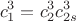$$c_1^3=c_2^3c_{2s}^3$$