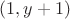 $(1,y+1)$