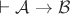 $\vdash \mathcal A\to\mathcal B$