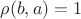 $ \rho (b, a) = 1$ $ \rho (b, a) = 1$