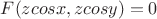$F(zcosx,zcosy)=0$