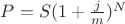 $P=S(1+\frac{j}{m})^{N}$