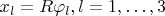 $x_l=R \varphi_l,l=1,&hellip;,3$
