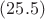 $(25.5)$