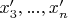 $x'_3,...,x'_n$