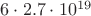 $6\cdot2.7\cdot10^{19}$