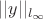 $||y||_{l_\infty}$