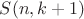 $S(n,k+1)$