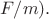 $F/m).$