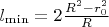 $l_{\min}=2\frac{R^2-r_0^2}{R}$