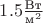 $1.5\frac{\text{Вт}}{\text{м}^2}$