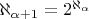 $\aleph_{\alpha+1}=2^{\aleph_\alpha}$