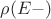 $\rho(E-)$