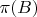 $\pi(B)$